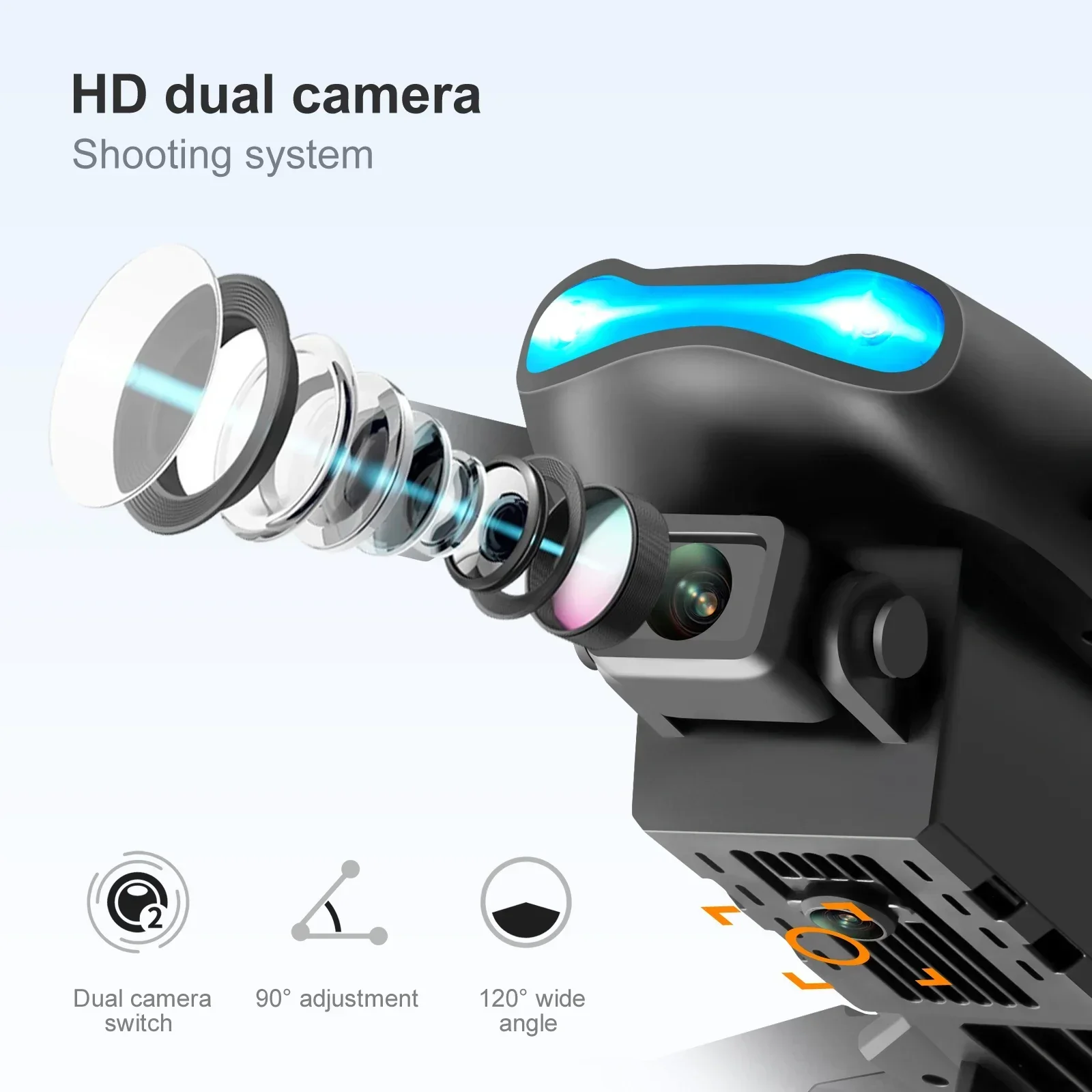 Fpv Brushless Rc Drone 4K - E99 K3 Pro 4K Drone Katlanabilir