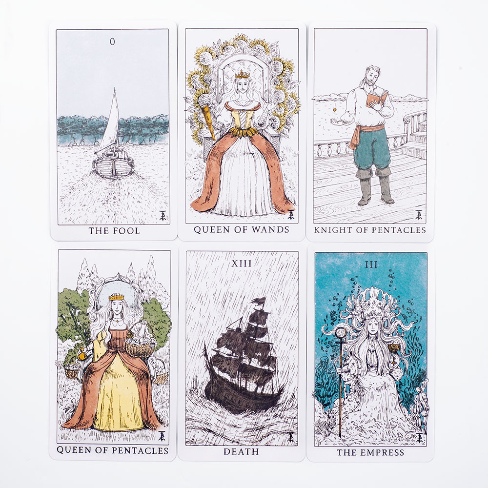 Okyanus temalı Tempest Tarot g - Tarot Cards Deck With Guidebook incelemesi ve fiyatı